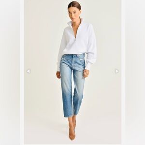 AYR half zipper light blue sweatshirt S